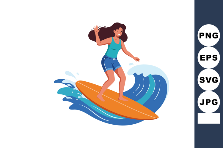  Surfboard Clipart Image 3