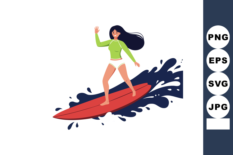  Surfboard Clipart Image 2