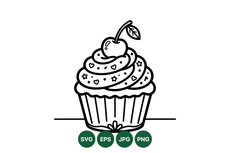 Food Clipart Black And White Image 19