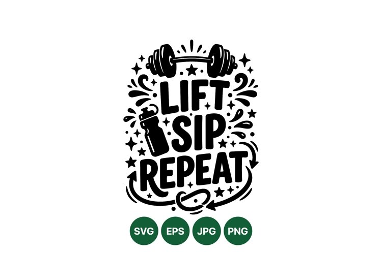 Motivational Fitness Quote Design For Gym Apparel example image 1