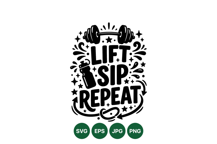 Motivational Fitness Quote Design For Gym Apparel