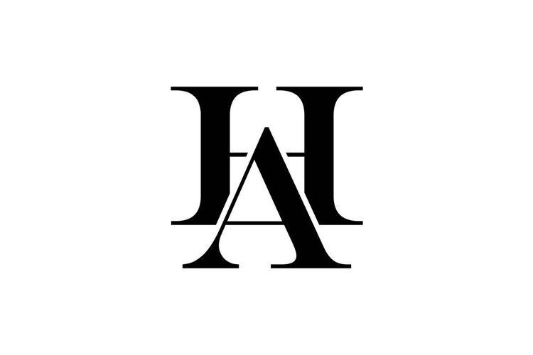 HA AH logo design
