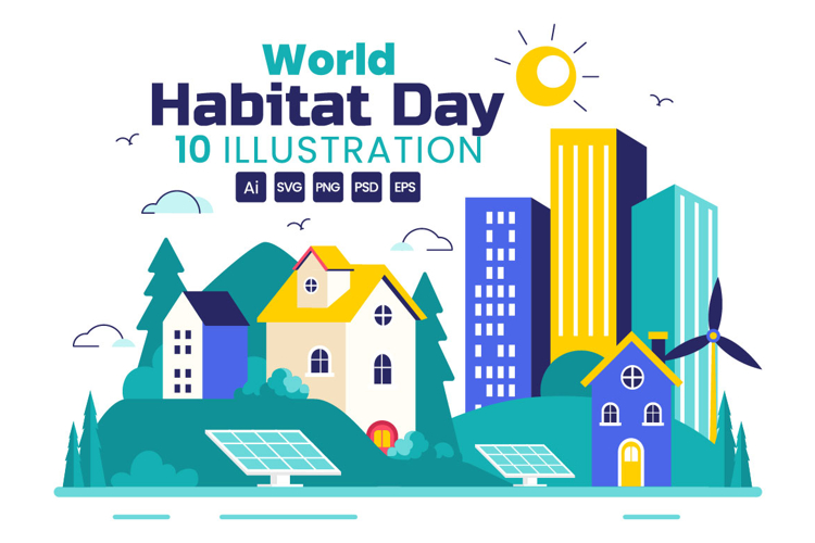 10 World Habitat Day Illustration
