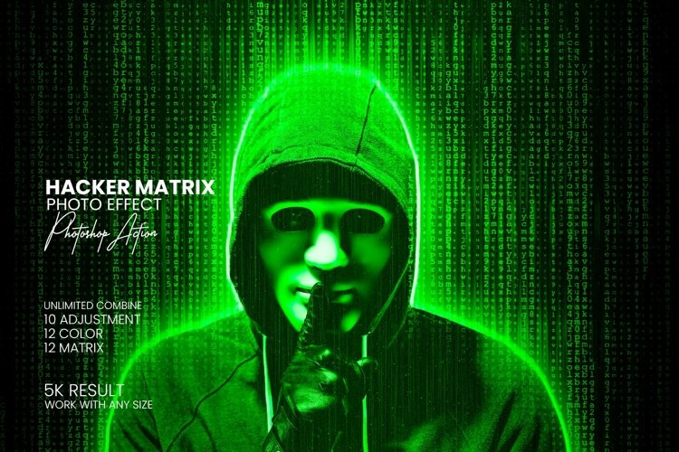 Hacker Matrix Photo Effects example image 1