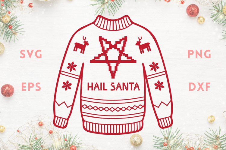 Santa Ugly Sweater SVG