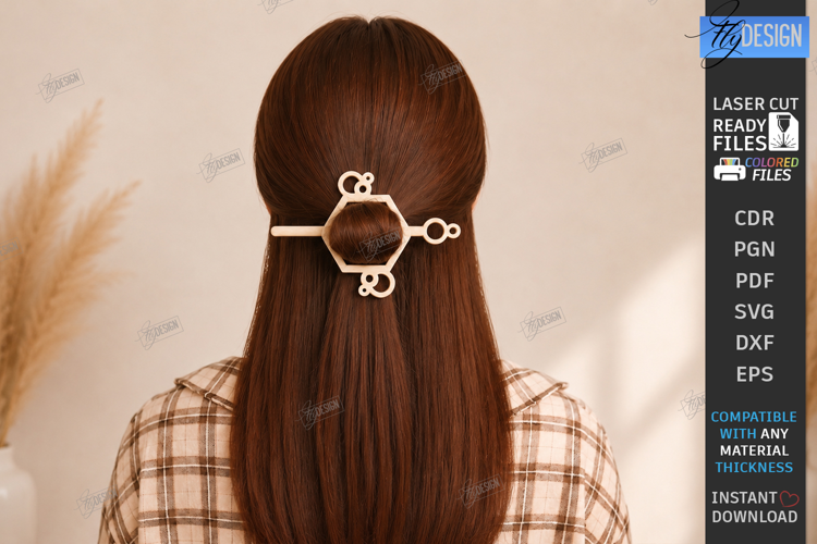 Hair Forks Laser Cut | Wooden Hair Pin | Hair Accessories