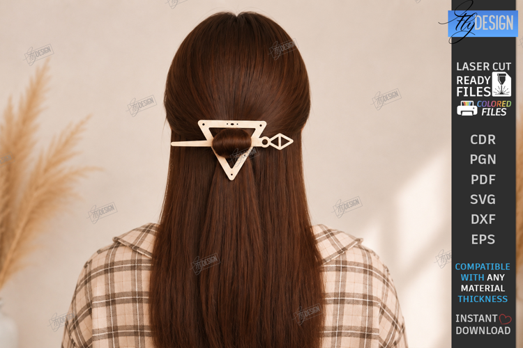 Hair Forks Laser Cut | Wooden Hair Pin | Hair Accessories