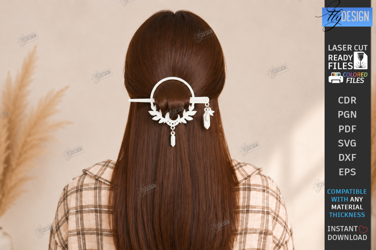 Hair Forks Laser Cut | Wooden Hair Pin | Hair Accessories