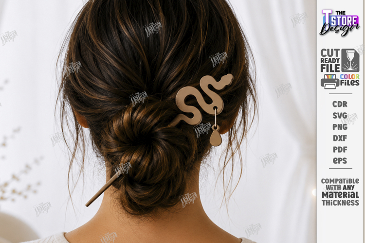 Wooden Hair Sticks and Pins Laser Cut | Wooden Accessories