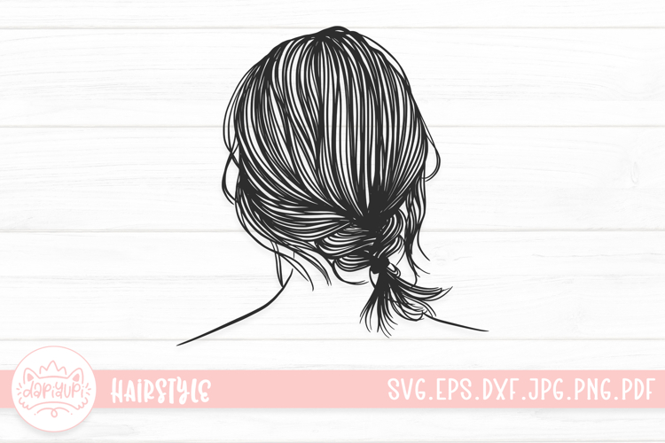 Messy Bun Clipart Image 10