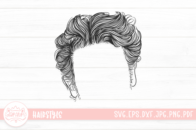 Messy Bun Clipart Image 8