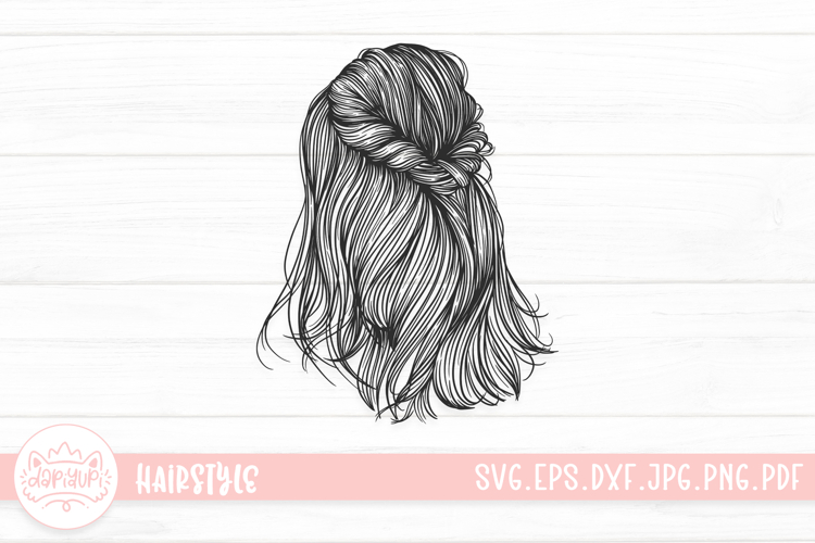 Messy Bun Clipart Image 7