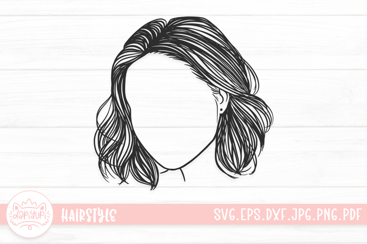 Messy Bun Clipart Image 8