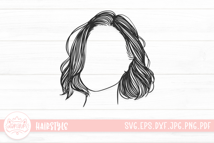 Messy Bun Clipart Image 9