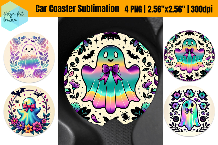 Halloween PNG | Car Coaster Sublimation