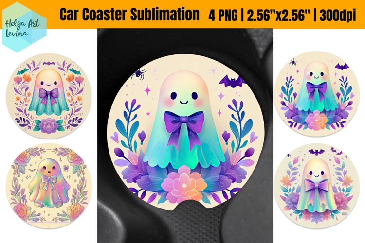Halloween PNG | Car Coaster Sublimation