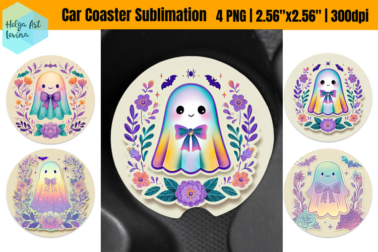 Halloween PNG | Car Coaster Sublimation