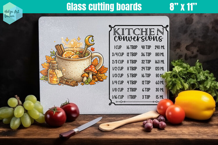 Cute Halloween, Glass Cutting Boards Kitchen Conversion example image 1