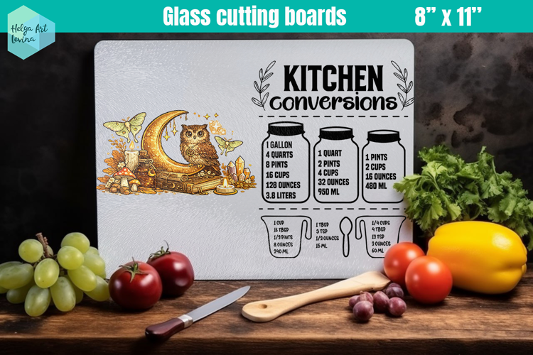 Halloween, Glass Cutting Boards Kitchen Conversion