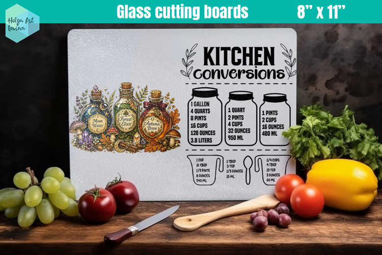 Halloween, Glass Cutting Boards Kitchen Conversion