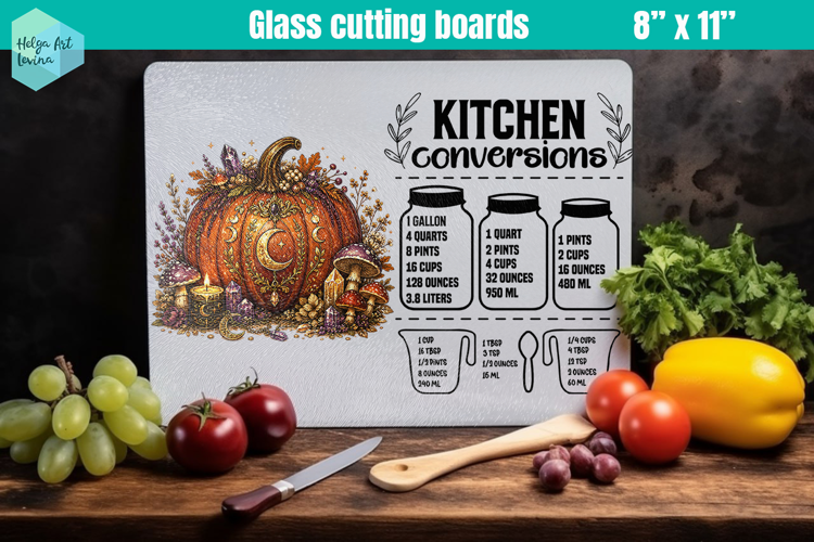 Halloween, Glass Cutting Boards Kitchen Conversion