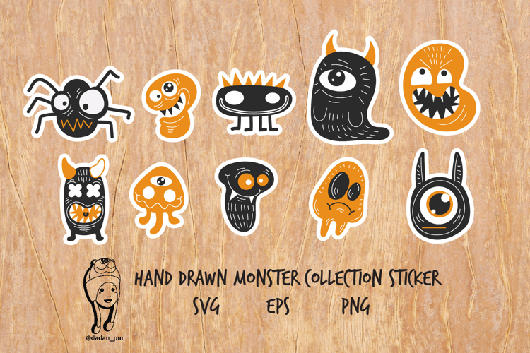 HAND DRAWN Monster Collection Sticker