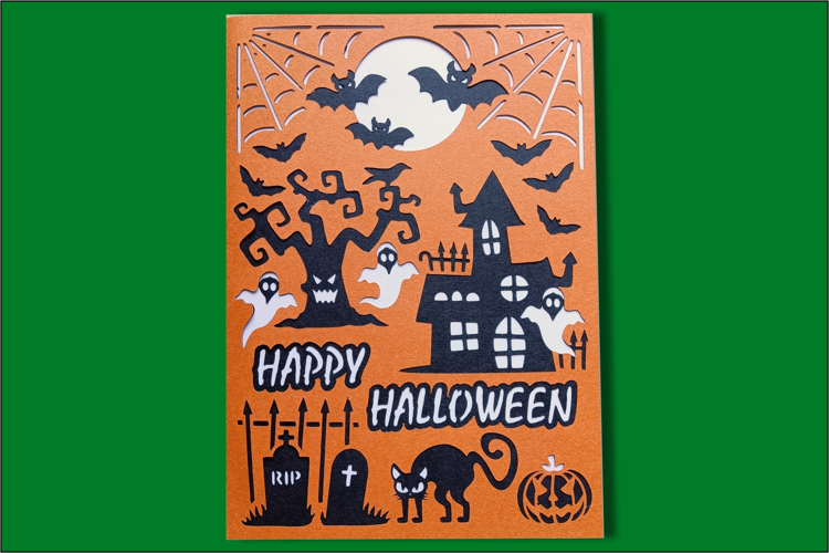 Happy Halloween SVG, PNG, Greeting Card SVG for cut machines