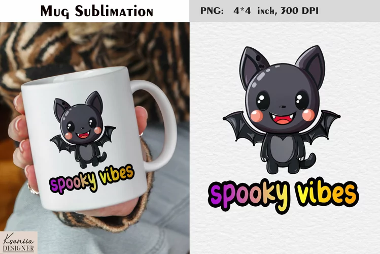 Funny Halloween Bat | Halloween Quotes Coffee Mug Design