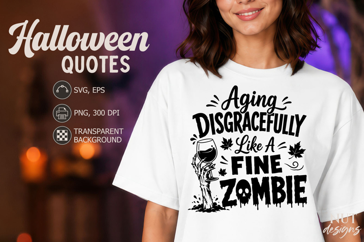 Adult humor Sarcastic quote Gothic Halloween SVG zombie hand