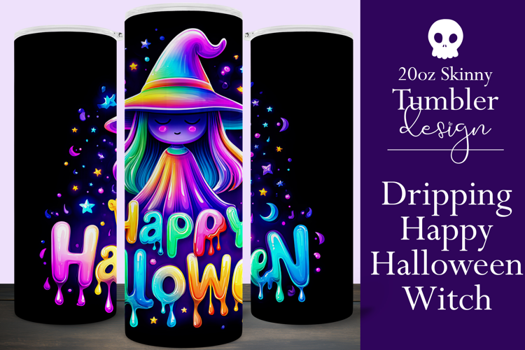 Halloween Tumbler Wrap, Halloween Witch Tumbler Wrap, t30