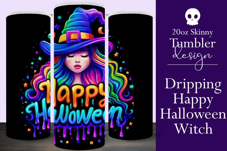 Halloween Tumbler Wrap, Halloween Witch Tumbler Wrap, t31