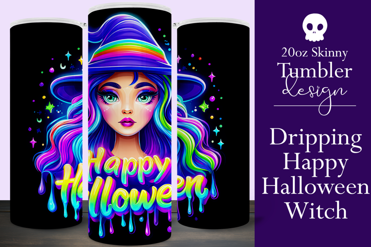 Halloween Tumbler Wrap, Halloween Witch Tumbler Wrap, t32
