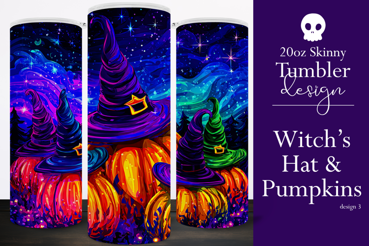Halloween Tumbler Wrap, Sublimation Pumpkins Tumbler. t3