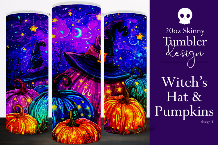 Halloween Tumbler Wrap, Sublimation Pumpkins Tumbler. t4
