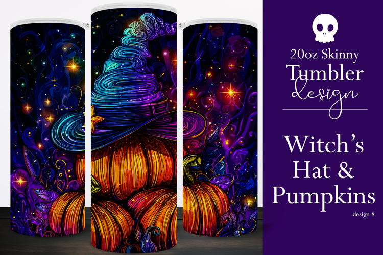 Halloween Tumbler Wrap, Sublimation Pumpkins Tumbler. t8