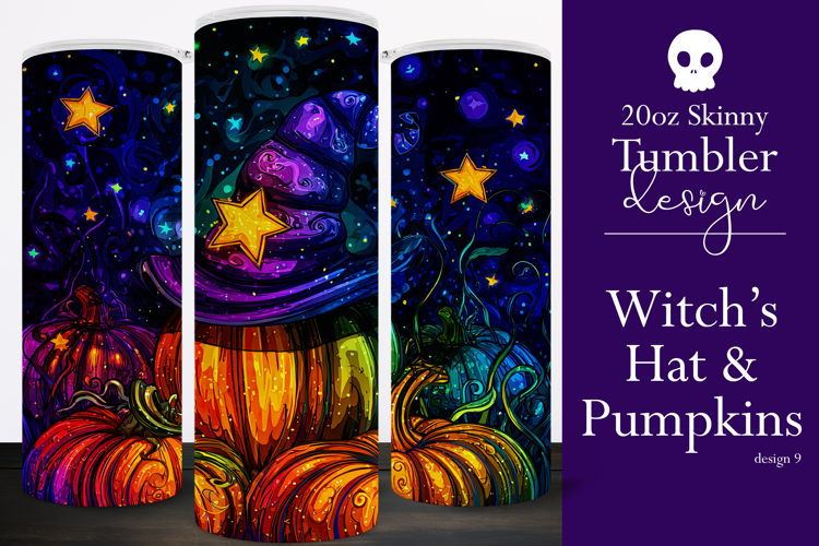 Halloween Tumbler Wrap, Sublimation Pumpkins Tumbler. t9