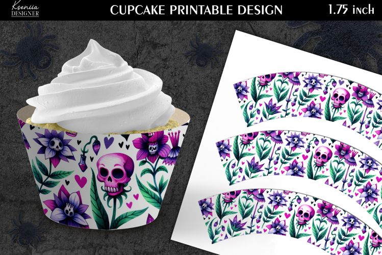 Printable Funny Halloween Cupcake Wrapper
