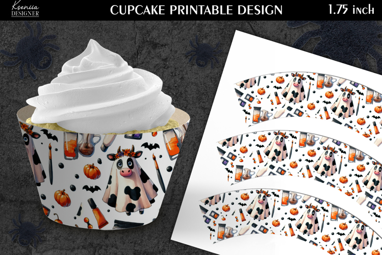 Printable Funny Halloween Cupcake Wrapper