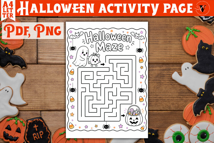 Kids Halloween Activity Page | Printable Halloween Worksheet example image 1