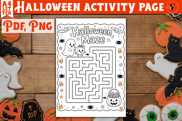 Kids Halloween Activity Page | Printable Halloween Worksheet