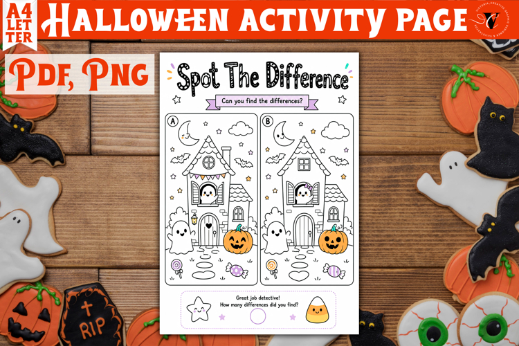Kids Halloween Activity Page | Printable Halloween Worksheet