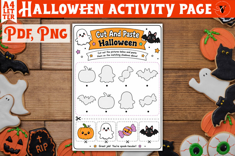 Kids Halloween Activity Page | Printable Halloween Worksheet example image 1