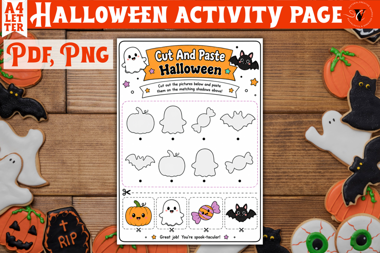 Kids Halloween Activity Page | Printable Halloween Worksheet
