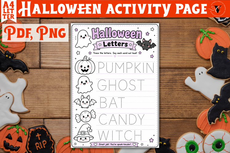 Kids Halloween Activity Page | Printable Halloween Worksheet
