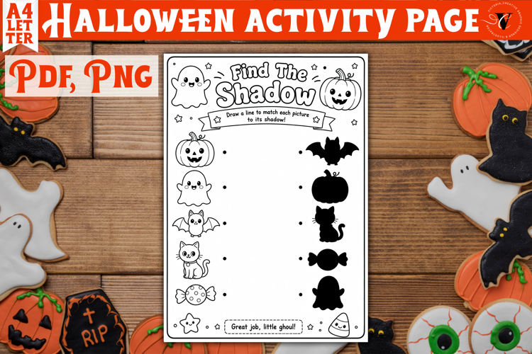Kids Halloween Activity Page | Printable Halloween Worksheet