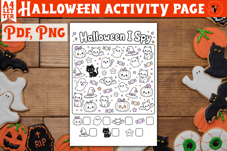 Kids Halloween Activity Page | Printable Halloween Worksheet