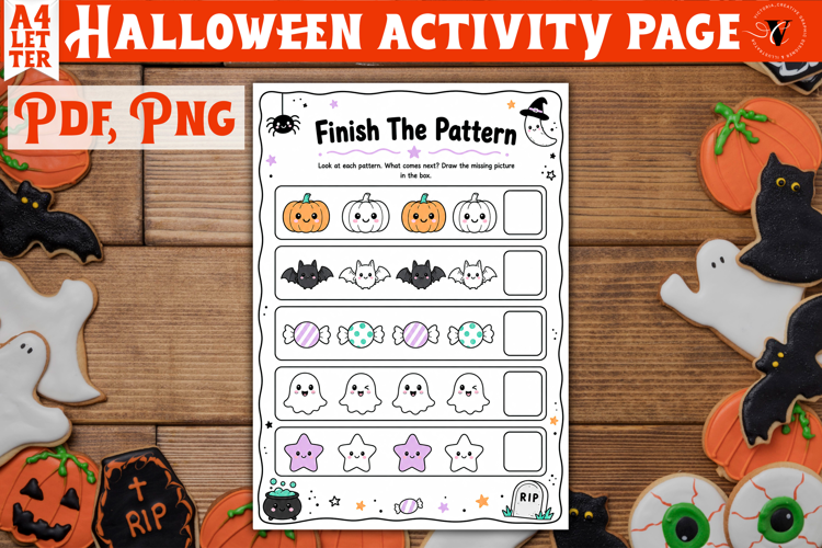 Kids Halloween Activity Page | Printable Halloween Worksheet