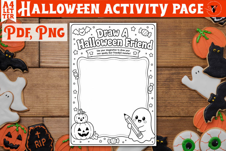 Kids Halloween Activity Page | Printable Halloween Worksheet