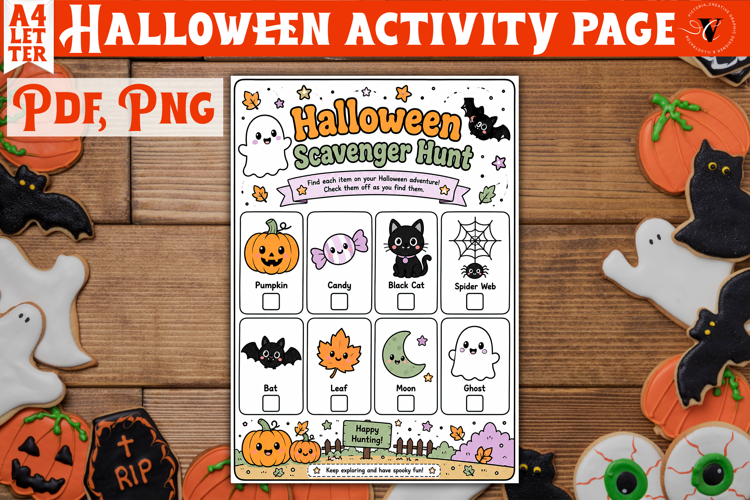 Kids Halloween Activity Page | Printable Halloween Worksheet