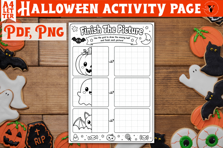 Kids Halloween Activity Page | Printable Halloween Worksheet